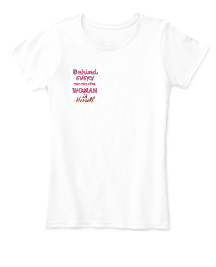 attitude women tee - Front