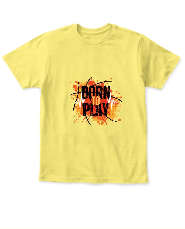 Born to Play | Half Sleeve T-Shirt - Front