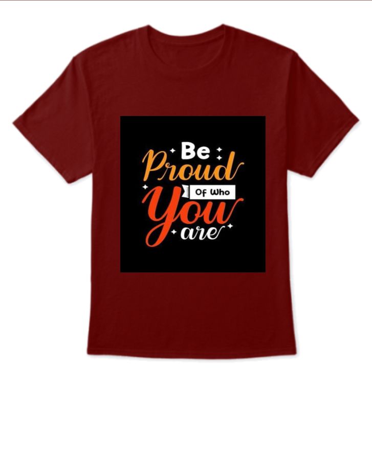 be proud of who you are - Front