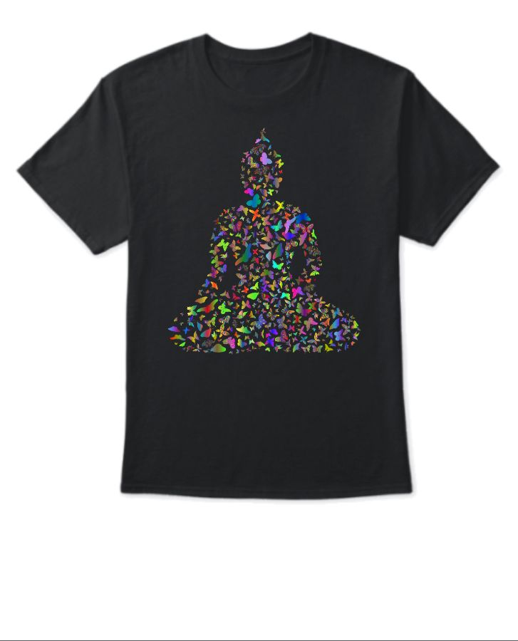 black budhha tshirt for womens  - Front