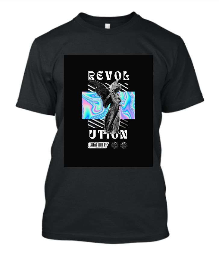 black print t shirt - Front