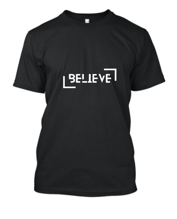 black half sleeve t-shirt with unique design  - Front