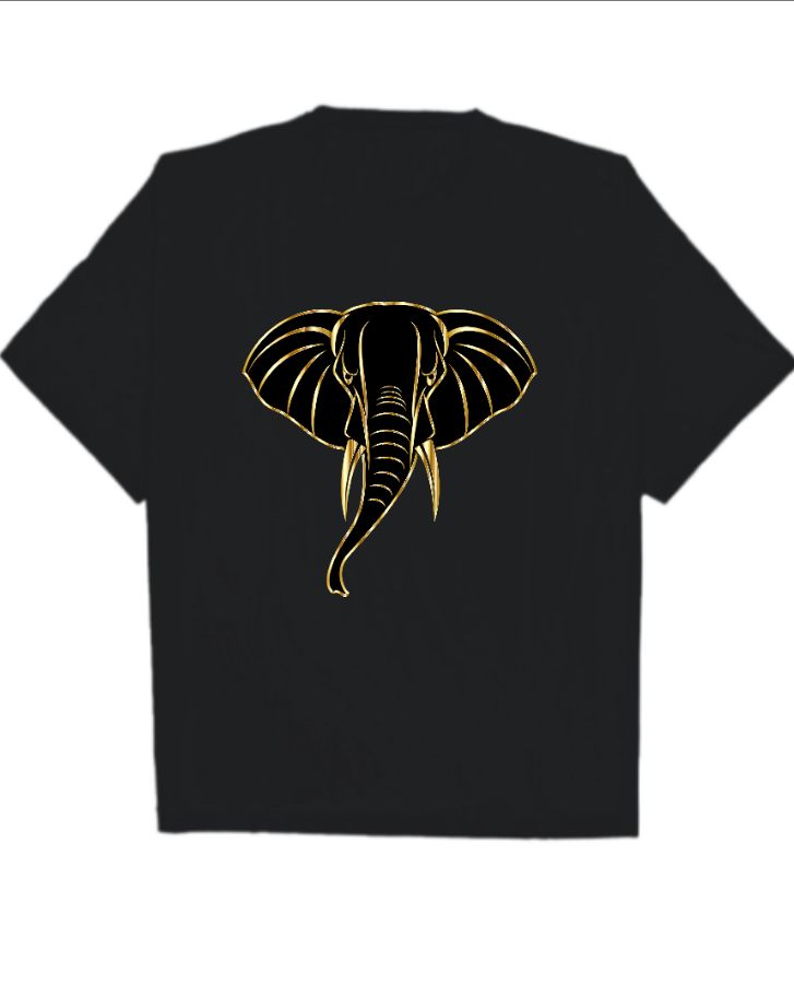 black oversized tshirt - Front
