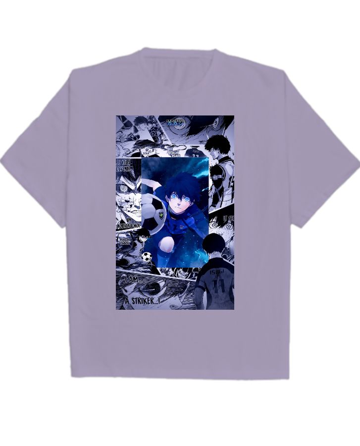 blue lock anime oversize t-shirt - Front