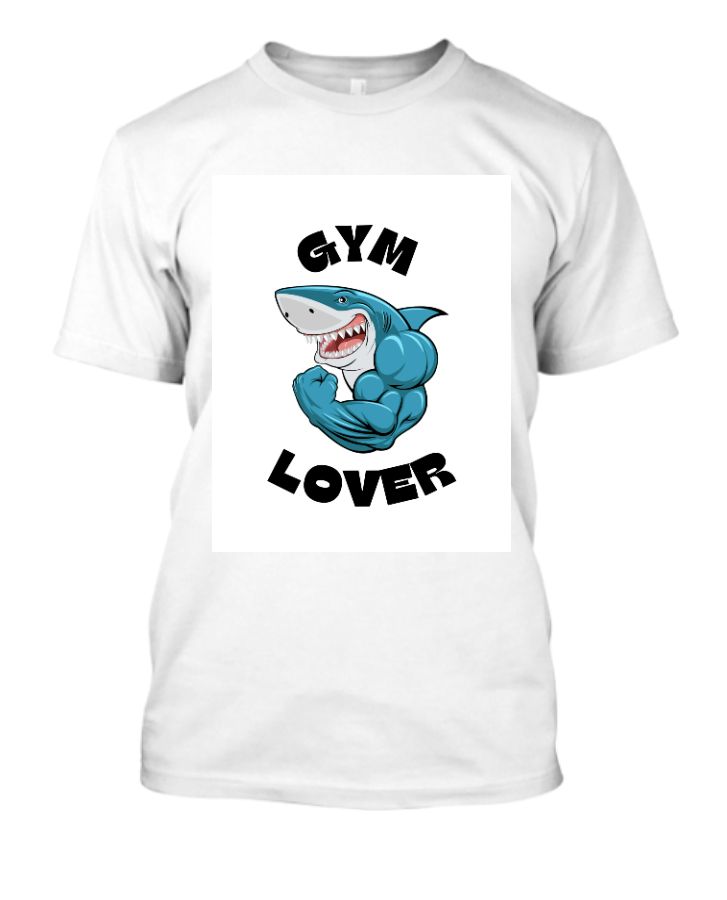 body builder shark Tshirt  for Gym Lover - Front