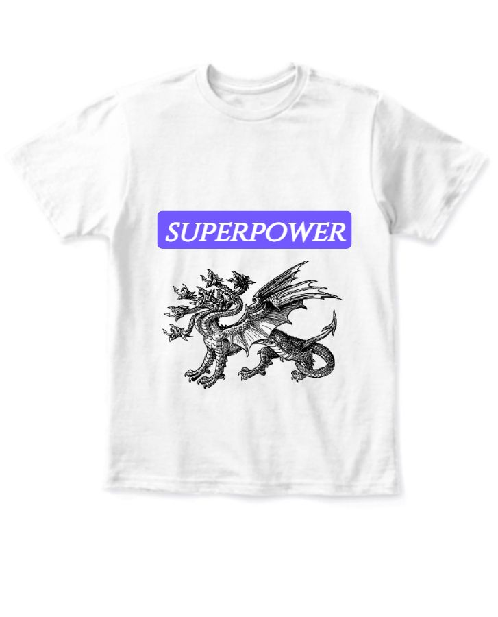 kids(boys) t-shirt superpower - Front