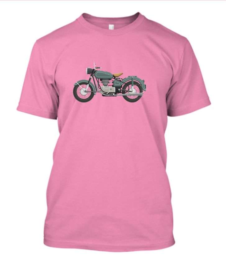 bullet printed pink round nack tshirt - Front