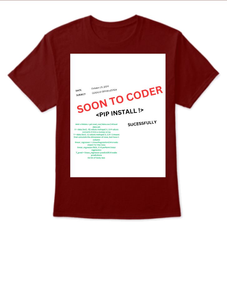 coding t shirt - Front