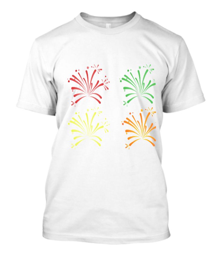 color print design t-shirt - Front