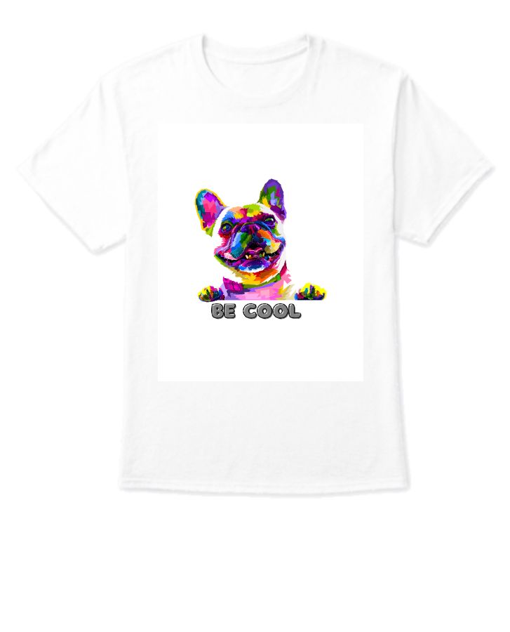 colorful art dog - Front