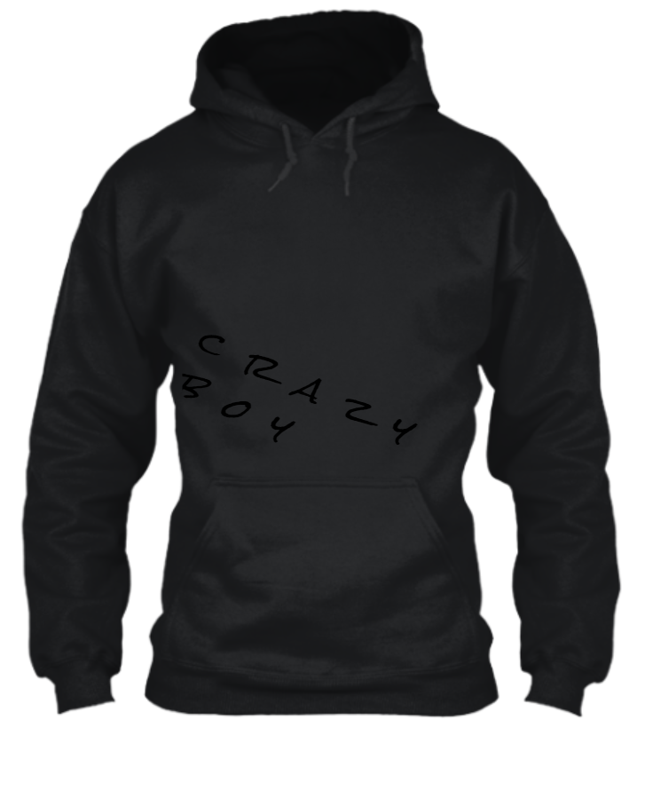 crazy boy hoodie  - Front