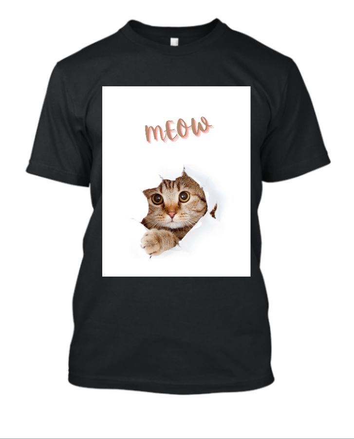 cut little cat | half t shirt - Front