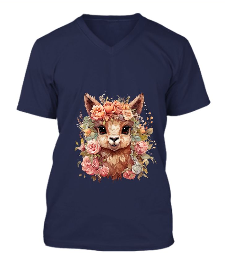 cute animal with flower - Front
