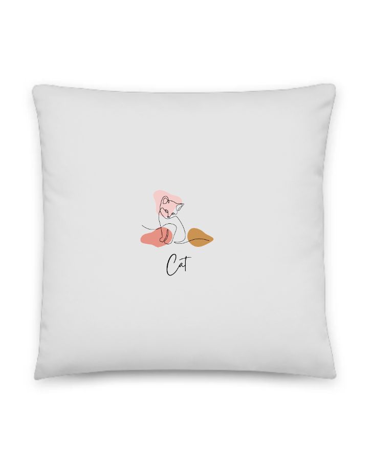 cute cat pillows - Front