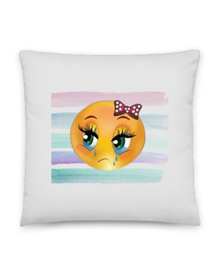 cute emoji pillow - Front