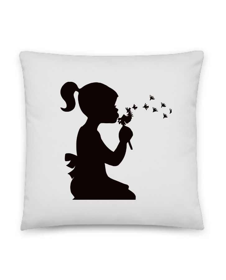cute girl| pillow - Front