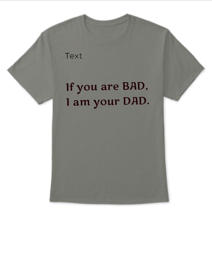 dady t shirt  - Front