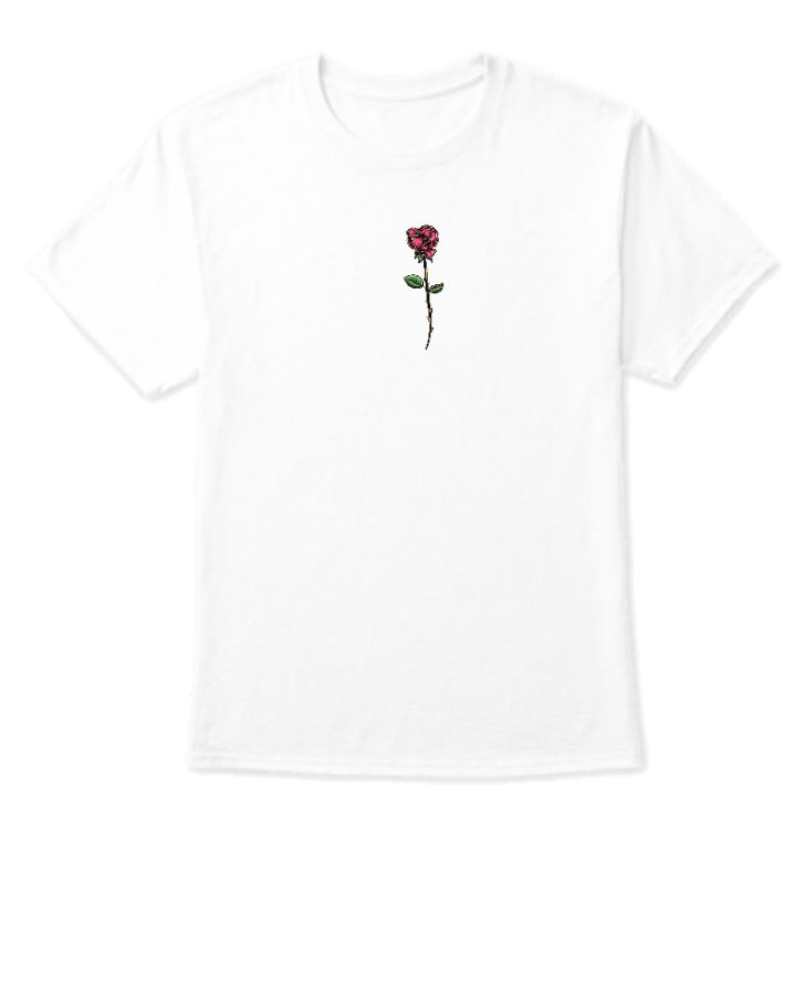 deadly rose | half sleeve t shirt - Front