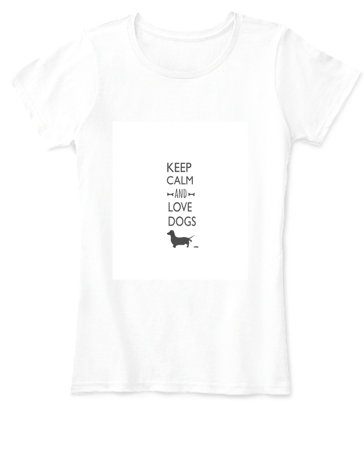 Keep Calm and Love Dogs - Front