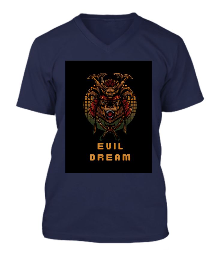 evil v-neck  - Front