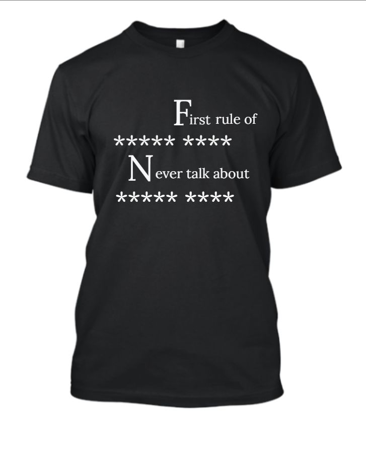 fight club movie t shirt - Front
