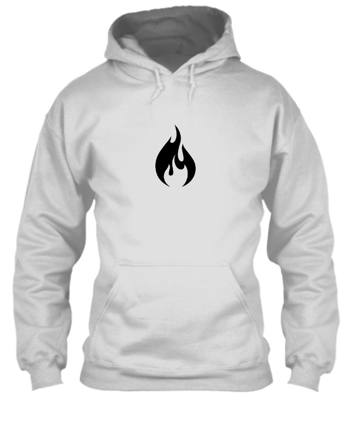 fire design in hoodie - Front