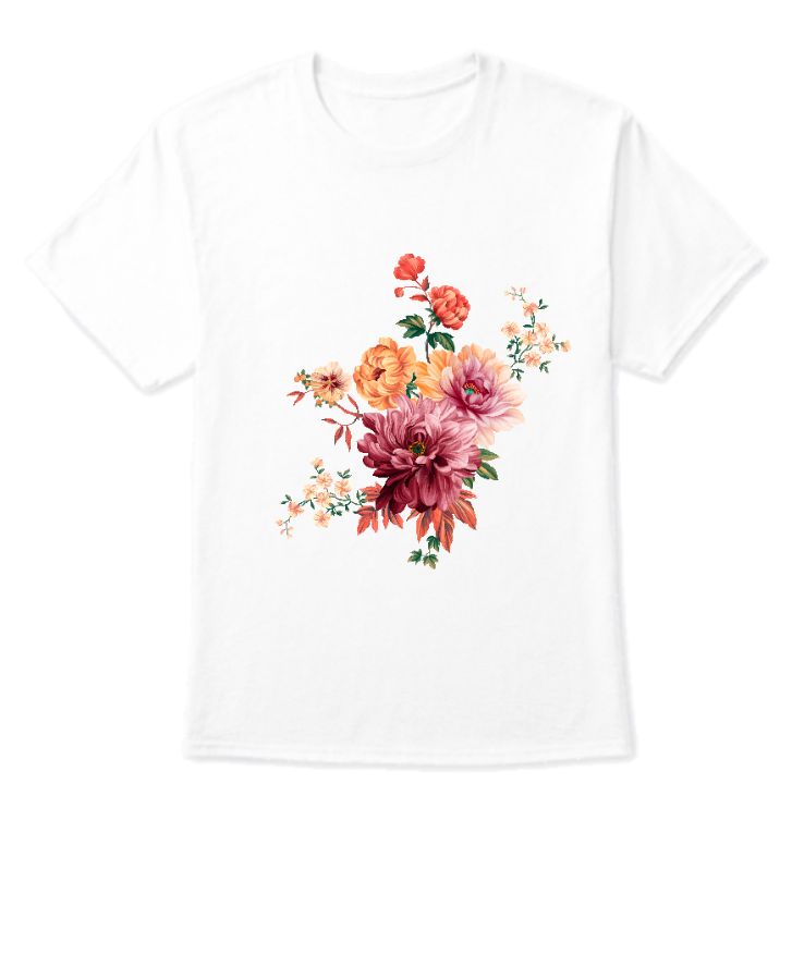 floral_blacktshirt - Front