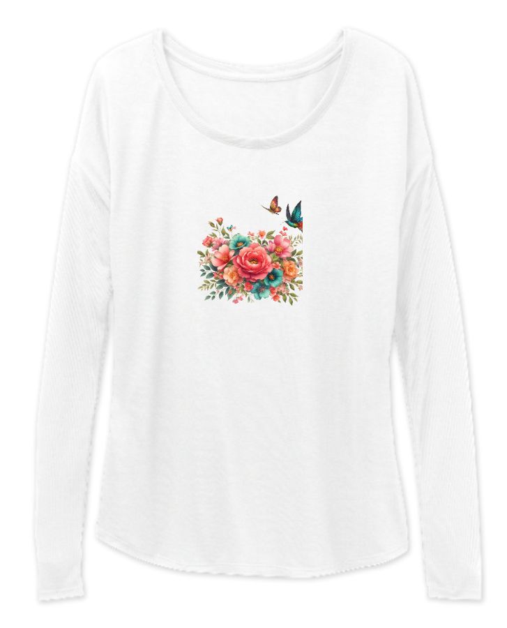 flower full selves shirt - Front