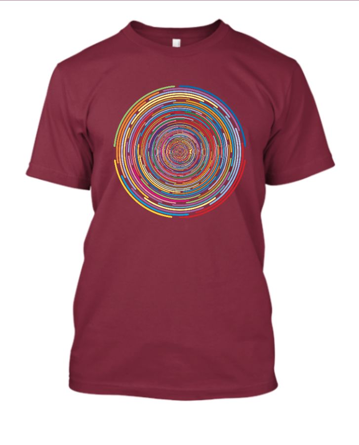 flower round nack tee-shirt - Front
