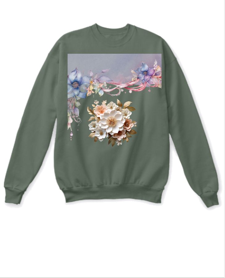 flowers design shirt - Front