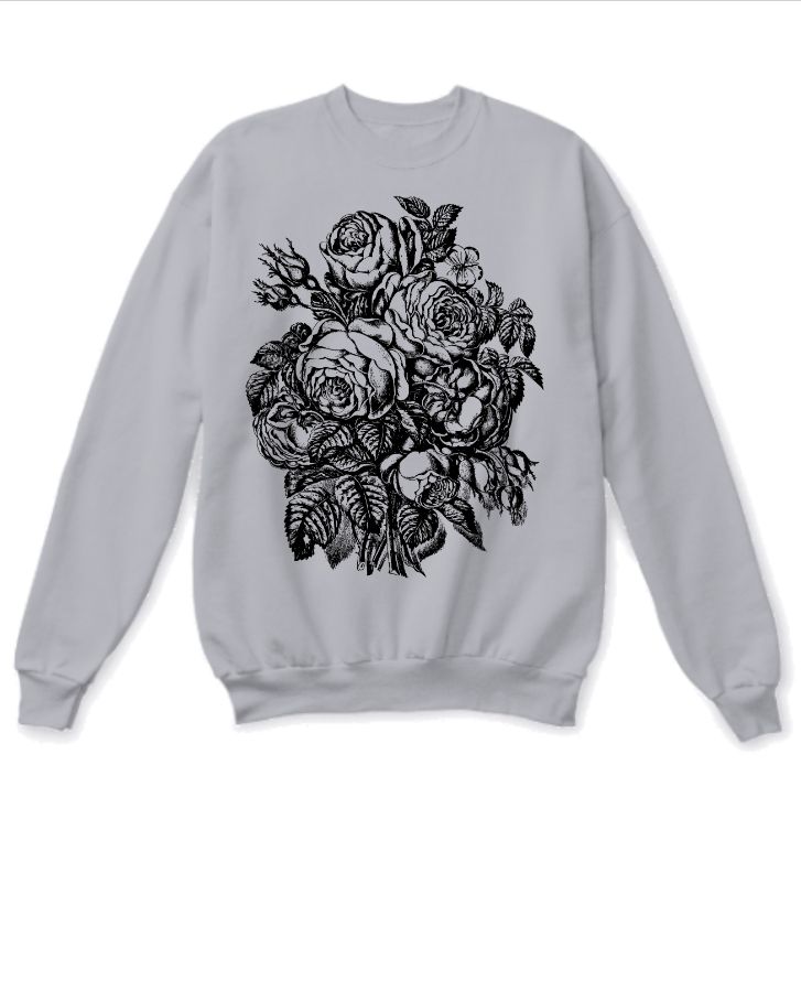 flowers sweatshirt - Front