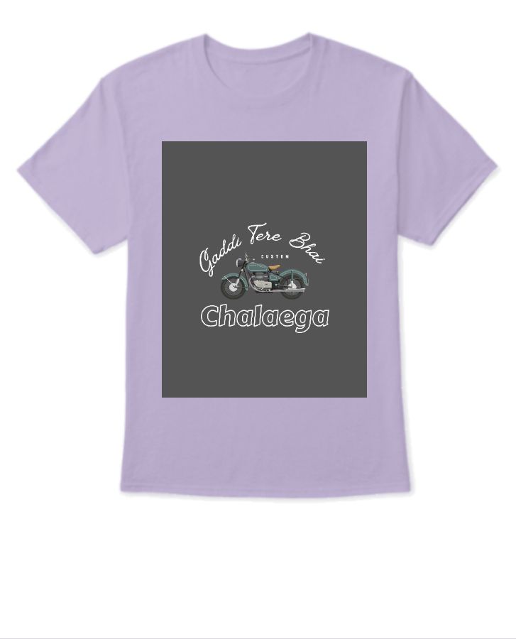 gaddi tere bhai | half sleeve graphic T-shirt  - Front