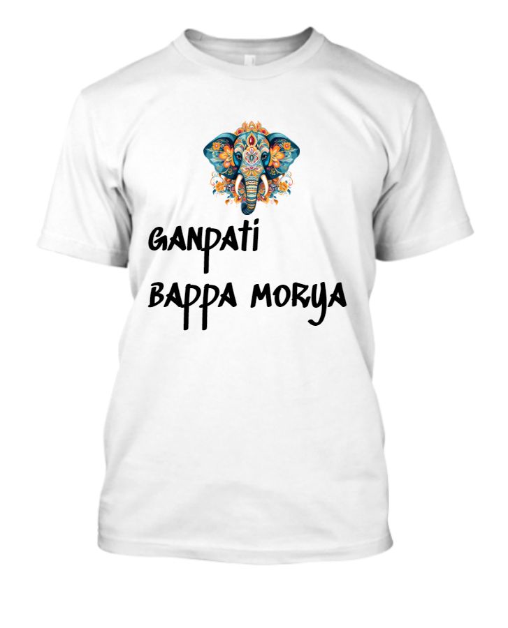 ganpati bappa half t-shirt  - Front