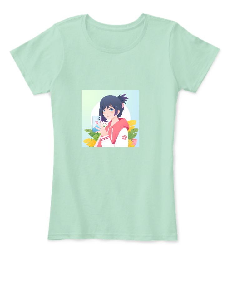 girl designed print - Front