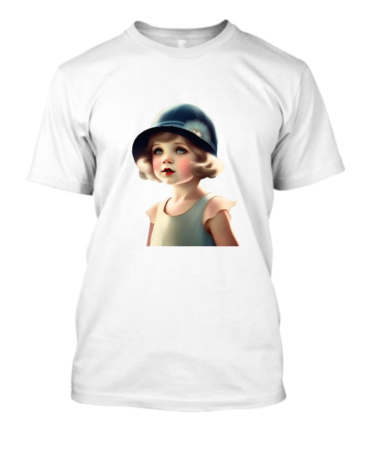 girl in hat white tshirt - Front