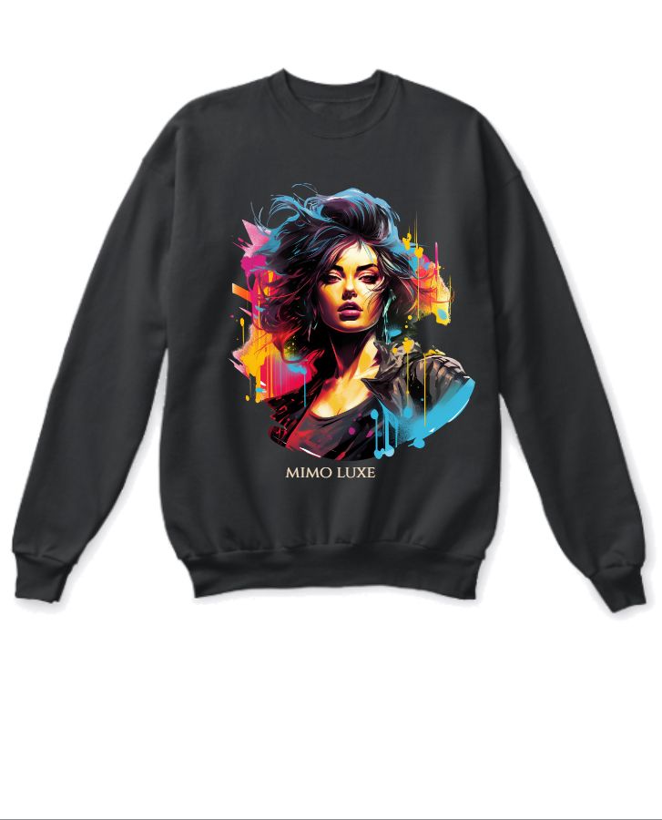 girl printed hoodie - Front