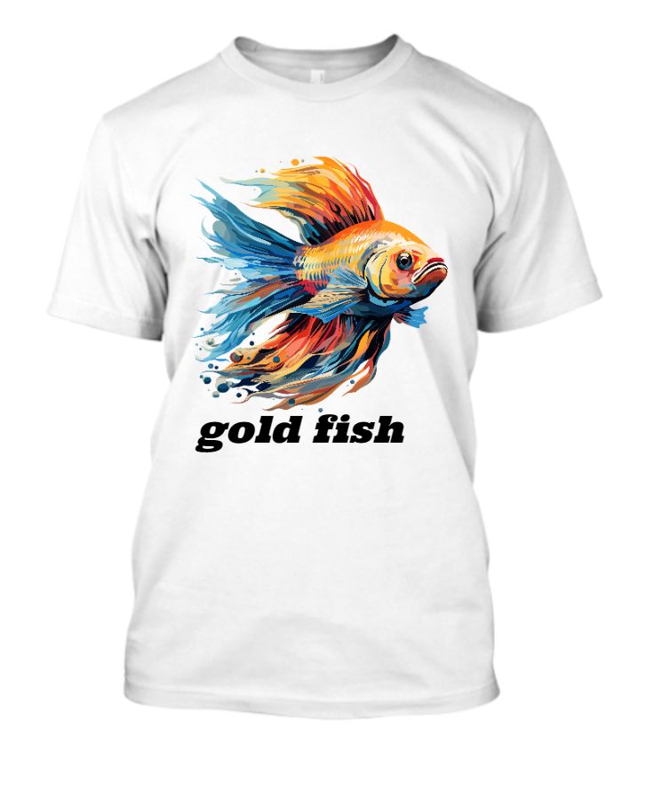 gold fish logo t-shirt - Front
