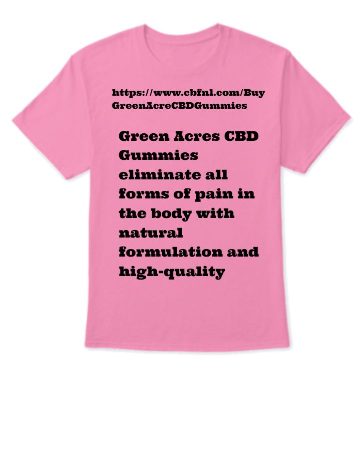 Green Acre CBD Gummies - [Know Its Uniqueness] Good Results Of It Is! - Front
