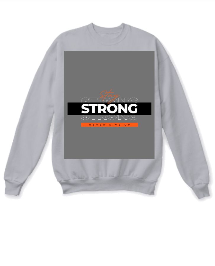 grey sweat t-shirt - Front