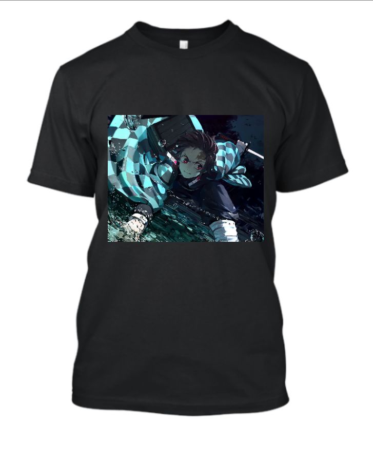 half sleeve black - demon slayer - anime  - Front