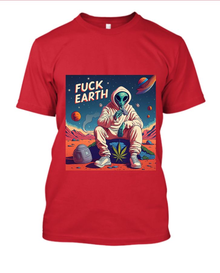 half sleeve t shirt alien - Front