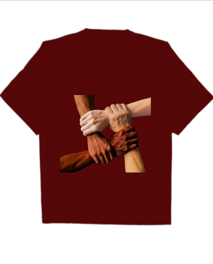 hand t shirt - Front