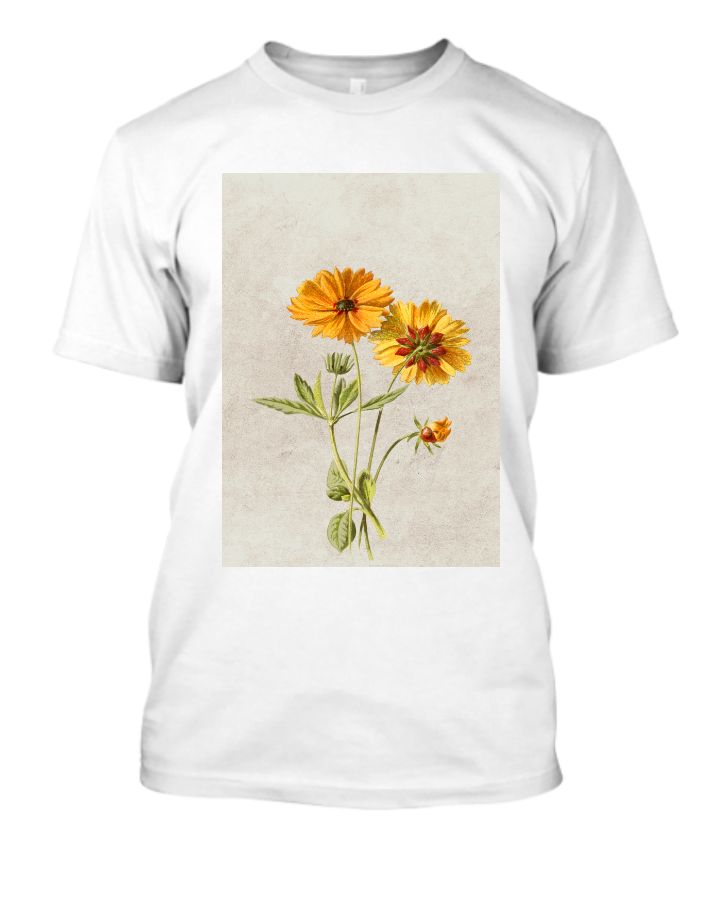 happy flowers half sleeve t shirt - Front