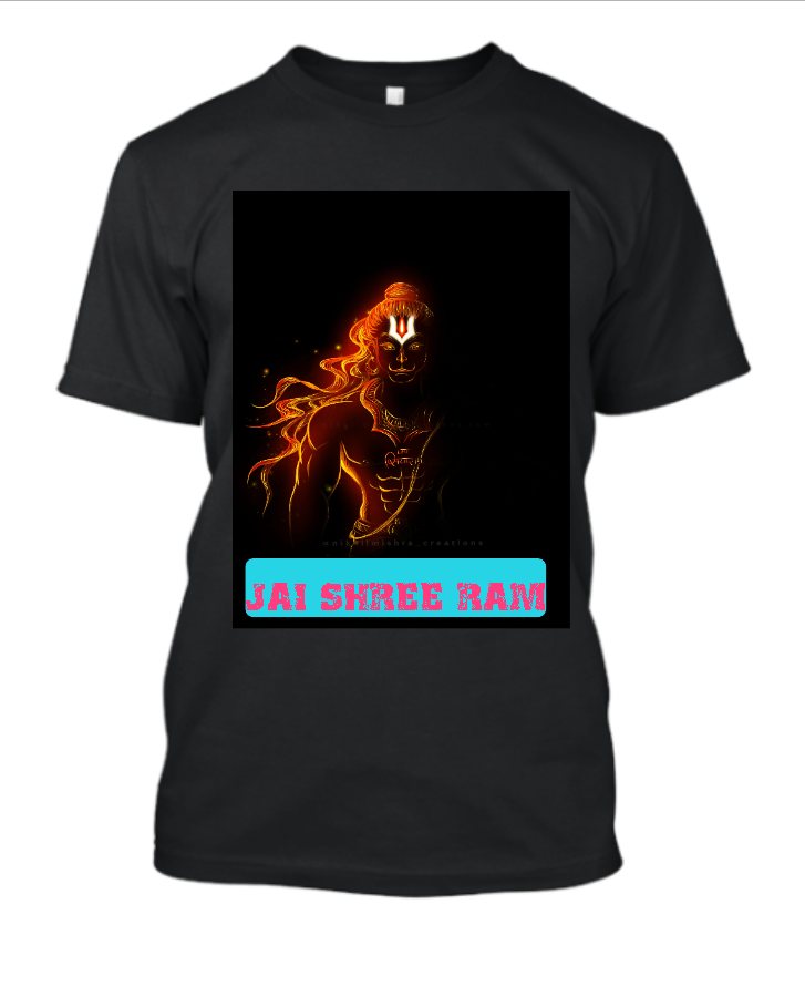 jai shree ram design t-shirt hanuman ji - Front