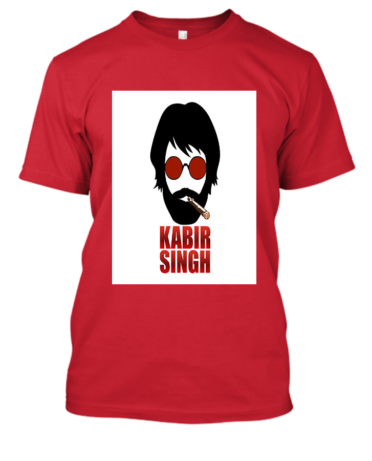 kabir singh , half sleeve tshirt  - Front