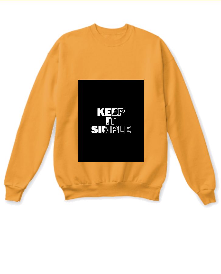 keep it simple orange hoodie - Front