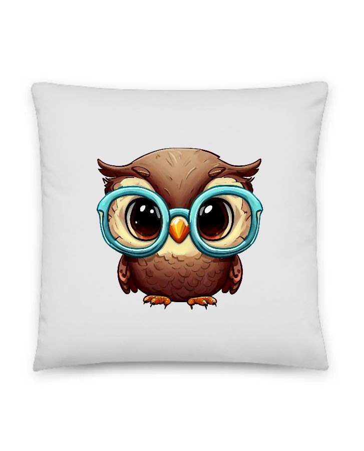 kid's baby owl pillow - Front