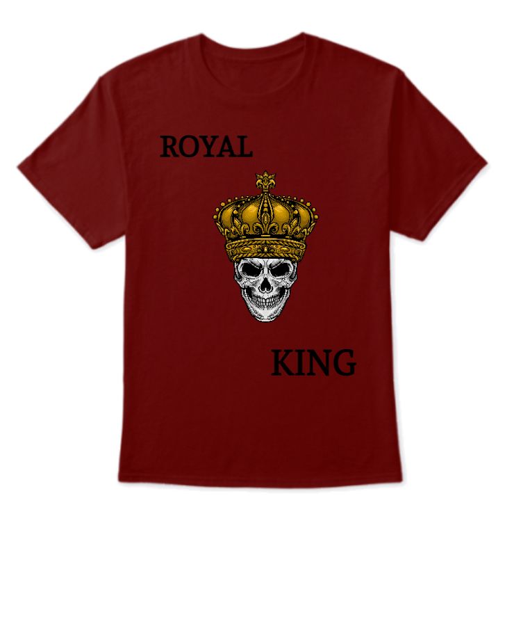 king crown skeleton design - Front