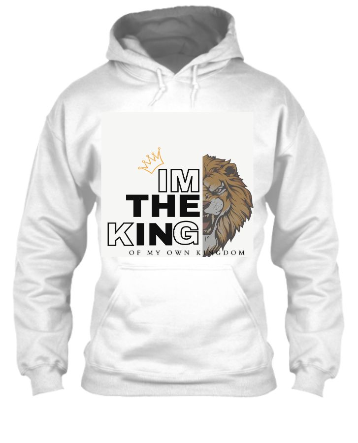 king lion design full sleeve hoodie  - Front