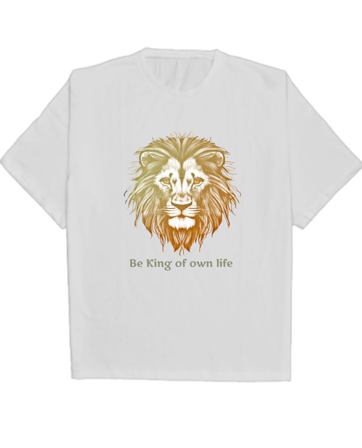 lion t-shirt design - Front